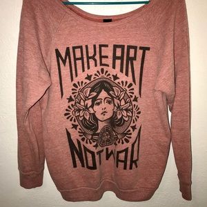 Make Art Not War Sweater